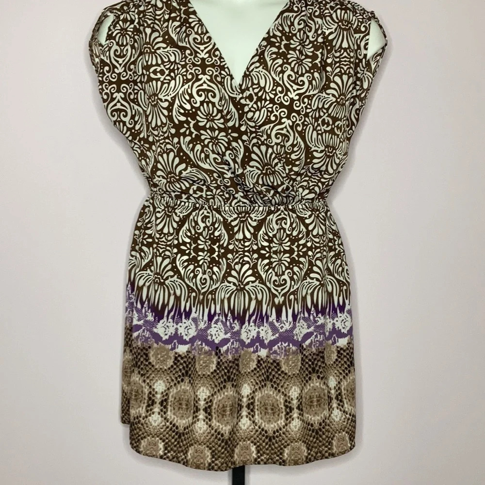 Petticoat Alley Iris Cap Sleeve Dress Sz: L